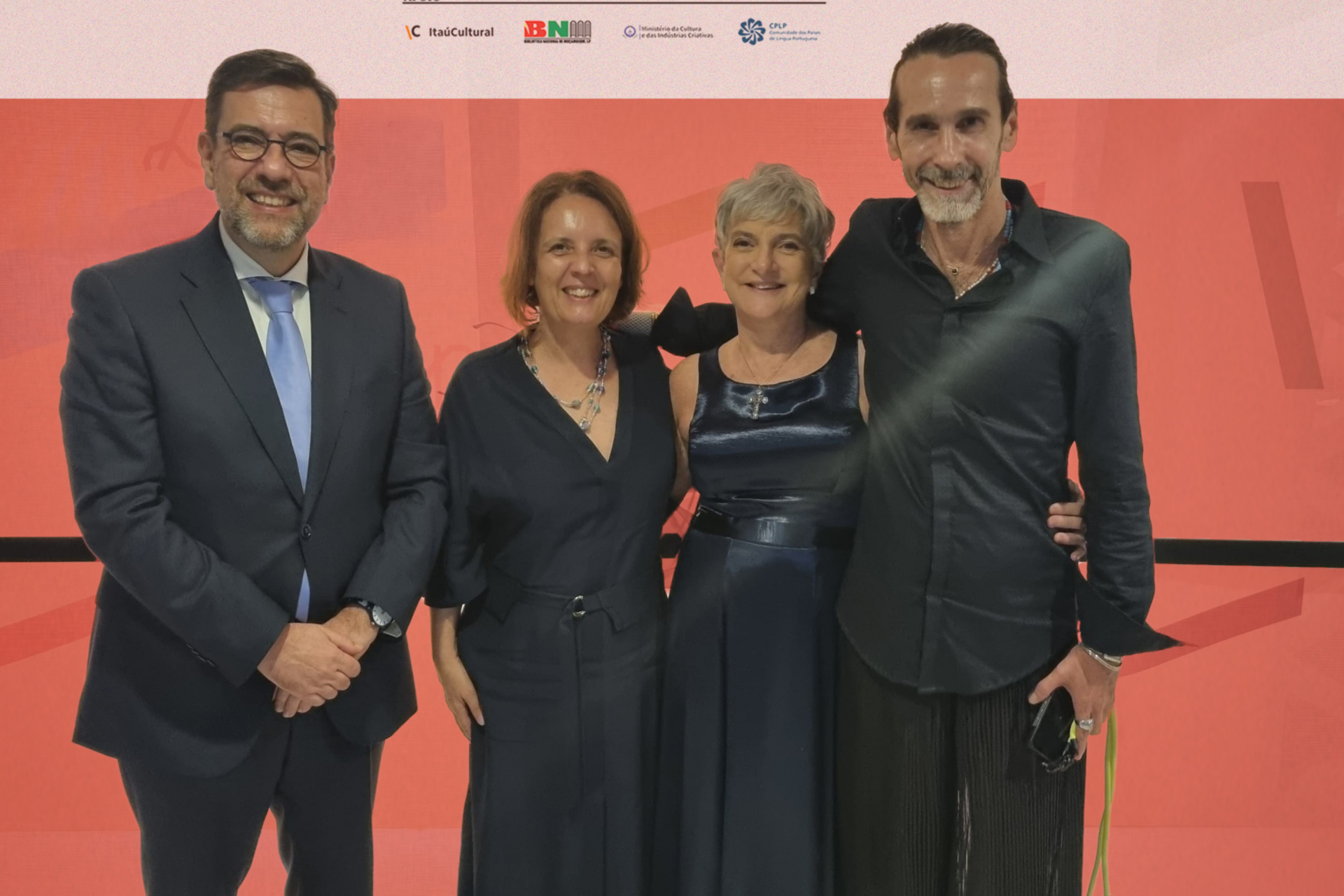 O Cônsul-Geral António Pedro Rodrigues da Silva, Alexandra Pinho, Selma Caetano e Jurandy Valença